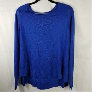 Zara Knit | Blue High Low Sweater in Women